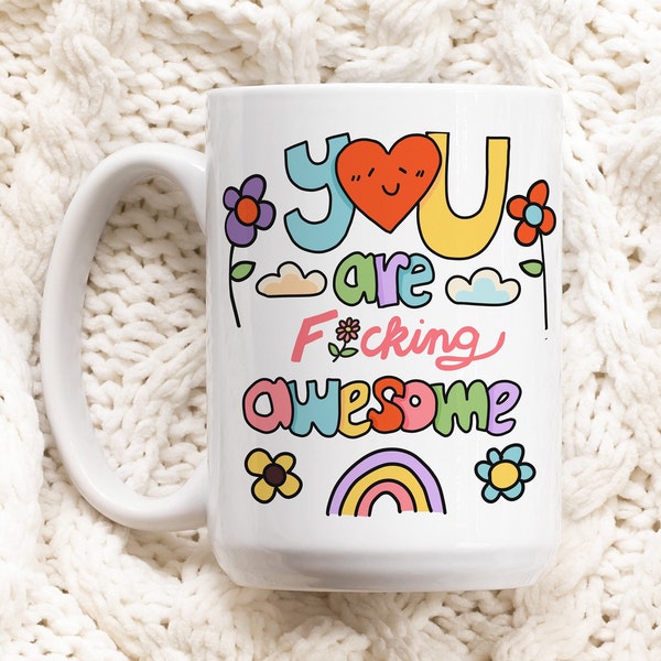 You are awesome Mug , Colleage Friend Gift Teacher Thank You Gift, Best Friend Gift, End Of School, Appreciation Gift, Gifts under 20