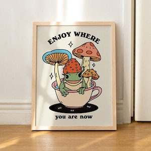 Cute Mushroom Cottagecore Print Cute Frog Prints Quote Digital Cute Mushroom Cottagecore Print Cute Frog Prints Quote Digital