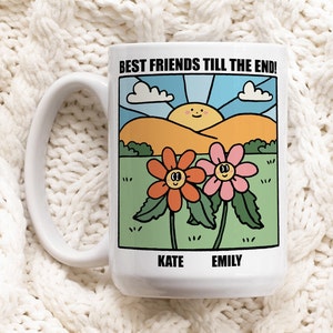 CUSTOM Best Friend Mug, Bestie Ceramic Cup Personalized, Best Friend Friendship mug, Friends Mug, Friend Birthday present, Christmas Gift