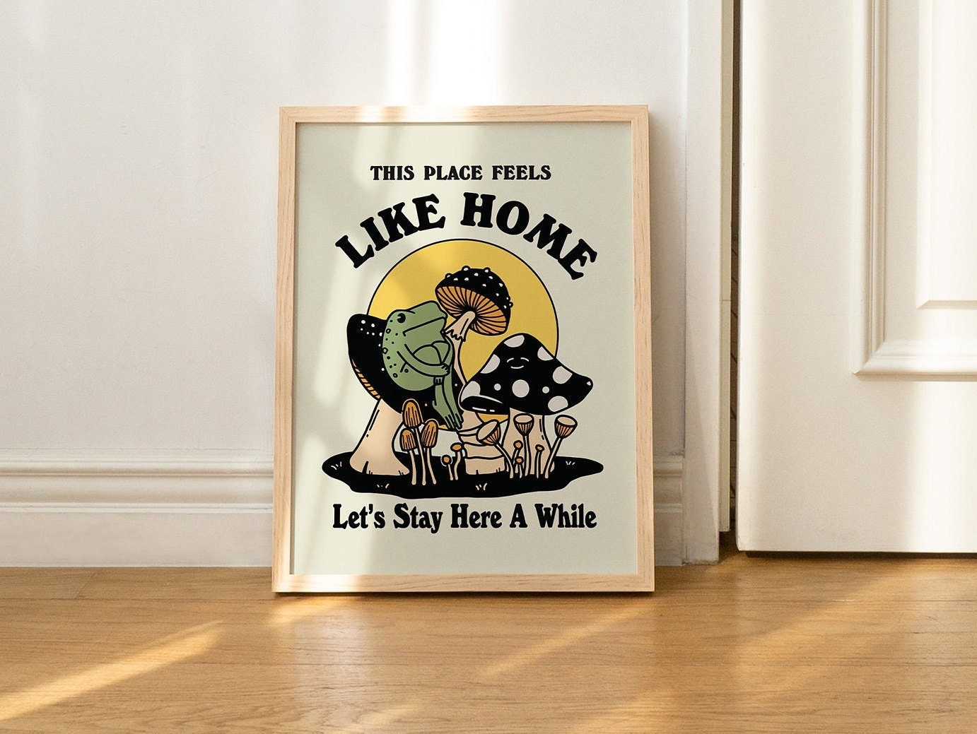 額縁 1970~ Wood Frame Vintage Poster 70s Wood Frame - Etsy