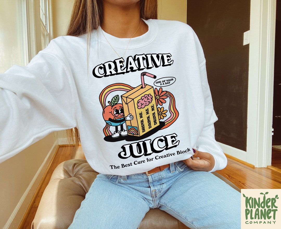 Creative Juice Sweatshirt Trendy Sweatshirt VSCO Sweater - Etsy