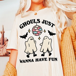 Disco Ghosts Tshirt Retro Halloween Tee, Ghouls Just Wanna Have Fun Shirt, Halloween Shirts, Funny Halloween Gift, Disco Ghost Tee, UNISEX