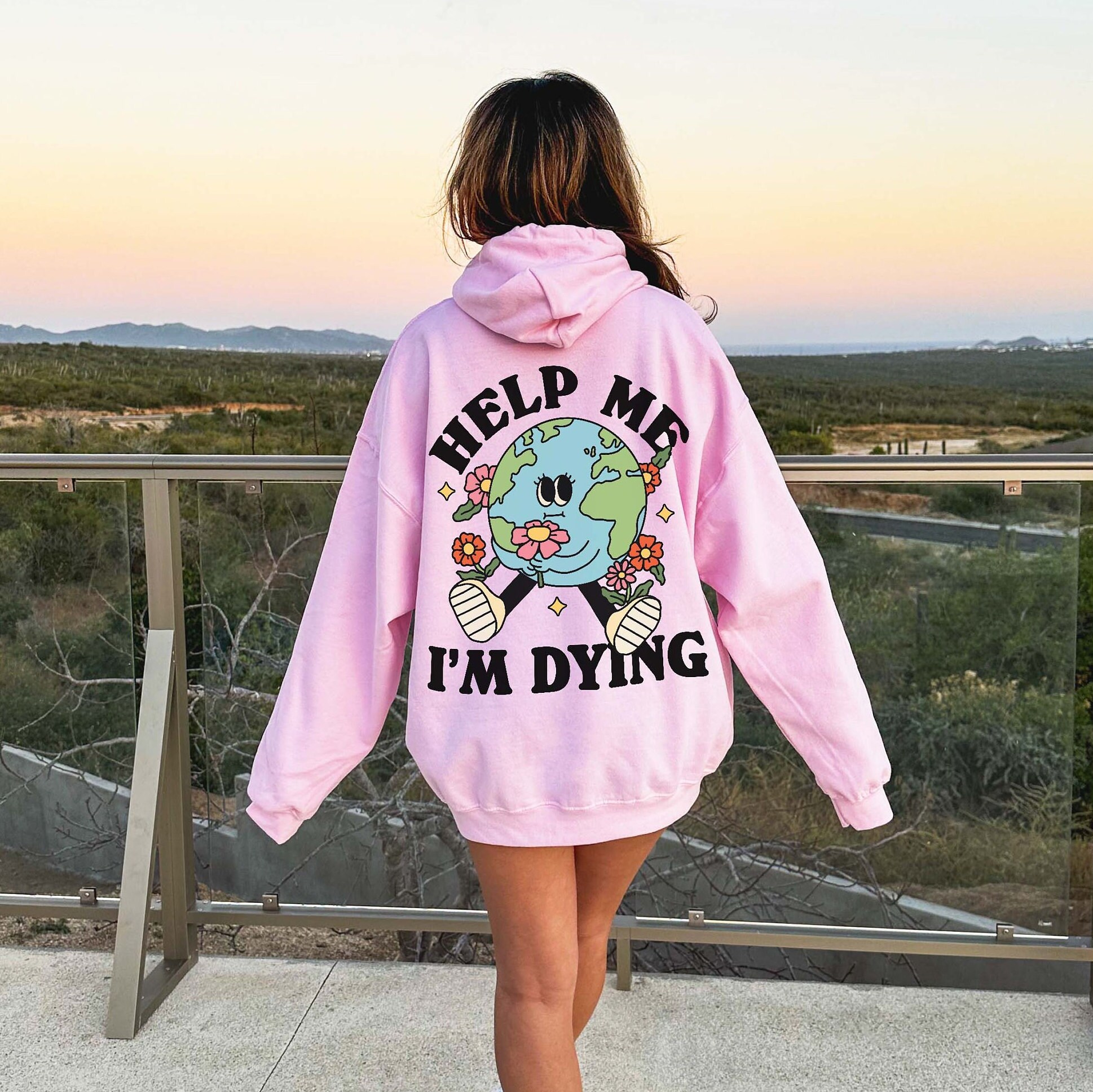 Aesthetic Earth Day Hoodie, Kinder Planet Womens Hoody, Trendy Tiktok VSCO  Pinterest Graphic Sweatshirt, Words on Back Oversized Hoody - Etsy Israel, image size:1938x1937