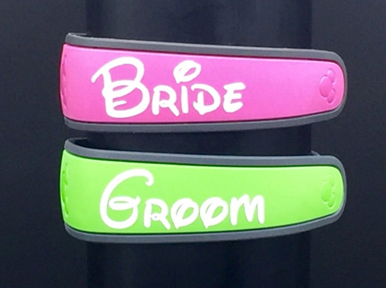 Bride And Groom Disney Magic Band Decals Magic Band 2 0 New Etsy