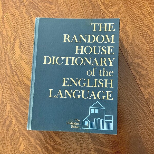 The Random House Dictionary of the English Language , 1966 Unabridged Edition, Library Binding - Huge, Old Retro Dictionary / Homeschool