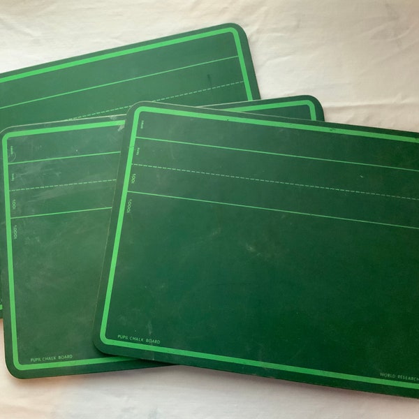 Vintage Pupil Chalk Board by World Research 11.5 by 9 inches Pressboard Material, the price is per individual, can buy lot.