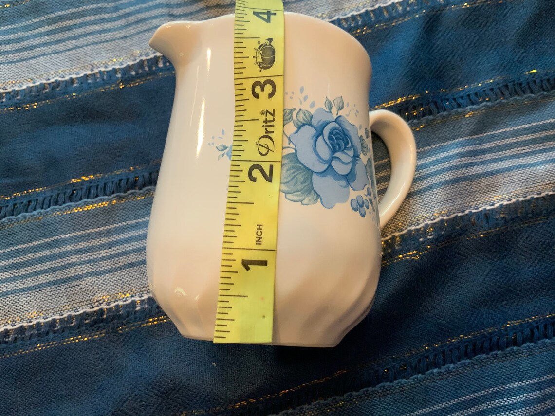 Vintage Corelle Coordinates Stoneware Blue Velvet Cream Etsy