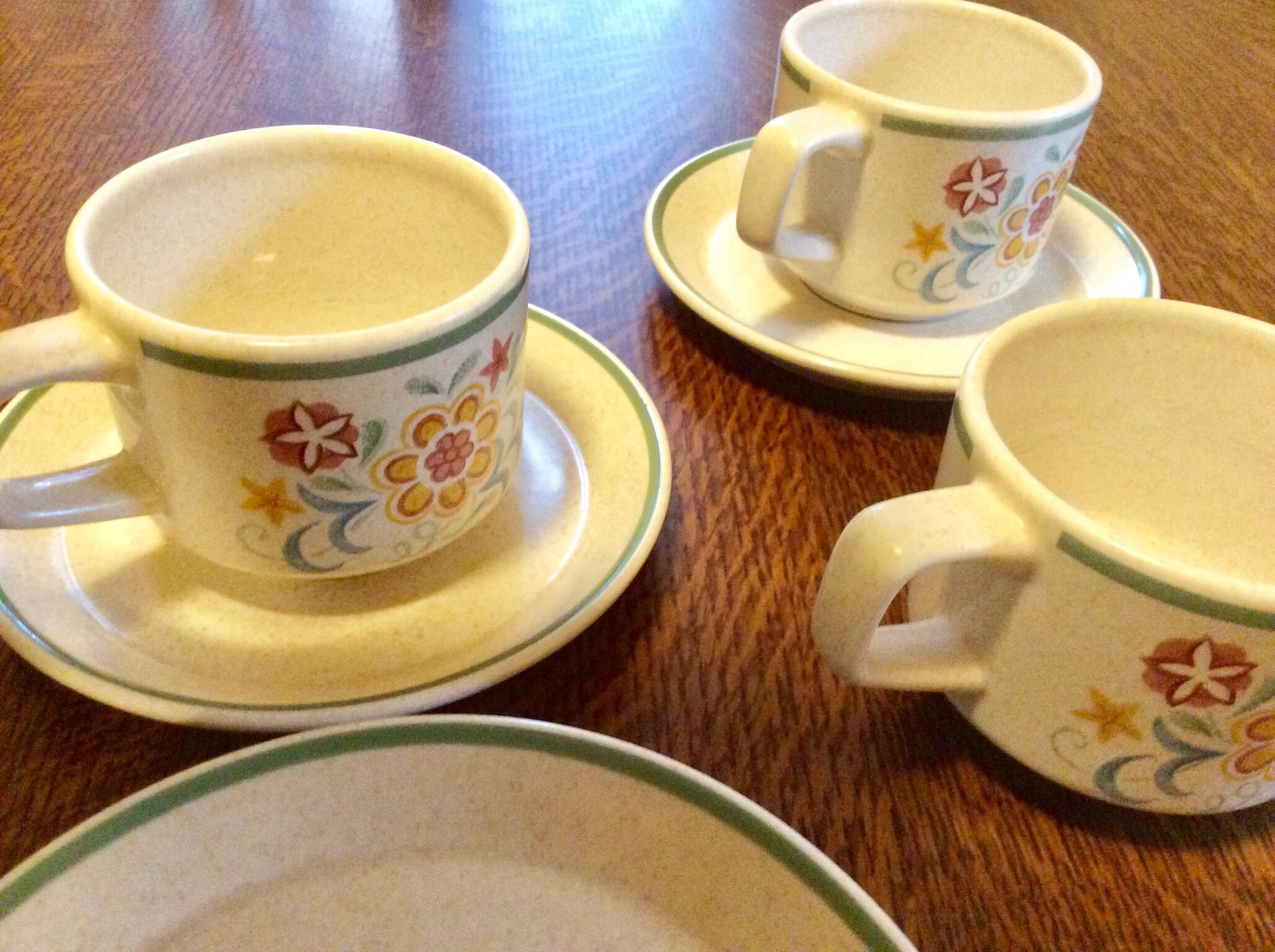 Temperware by Lenox Quakertown Pattern Lot of 8 Cups and 11 Saucers