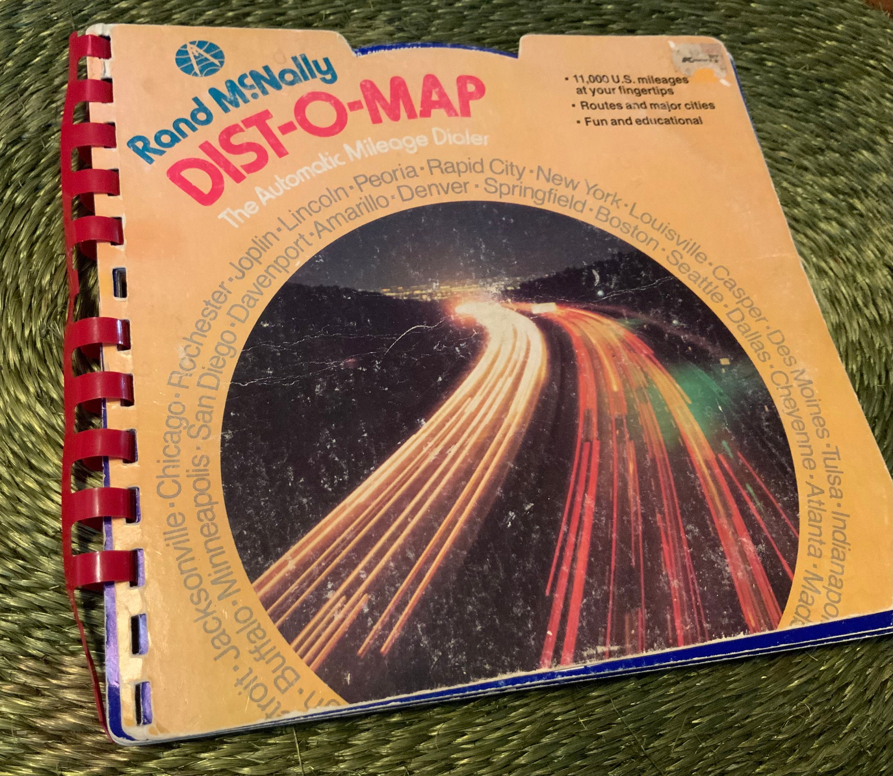 City To City Mileage Rand Mcnally Vintage Dist-O-Map Rand Mcnally 1980S Map / Mileage Dialer | Etsy