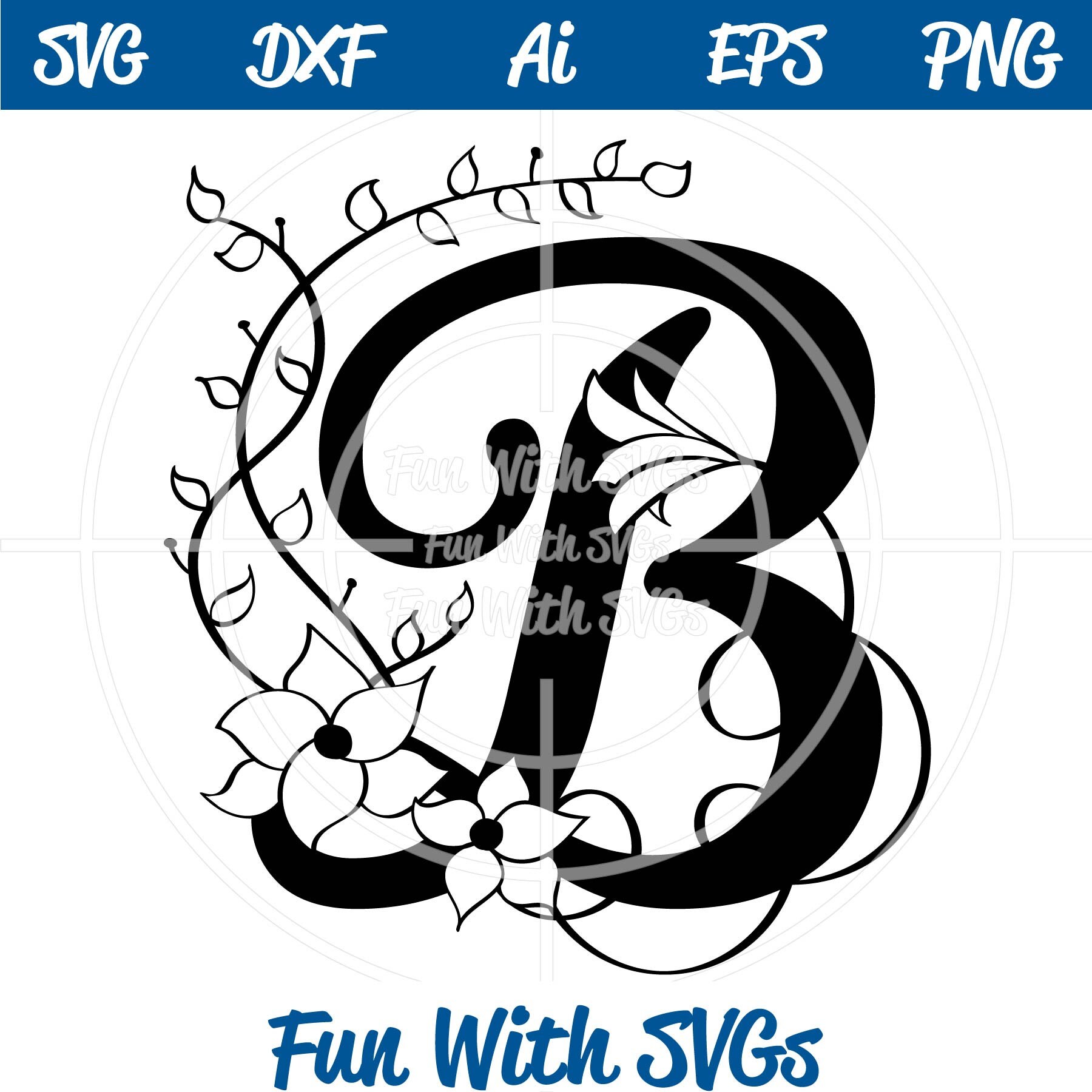 Download Letter B Monogram Alphabet Monograms Monogram Svg Svg Etsy