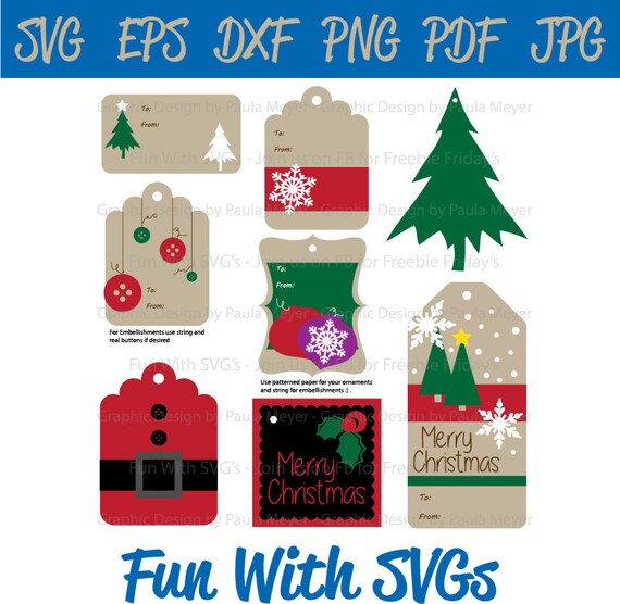 Download Free Christmas Gift Tags Svg Svg Files Christmas Gifts Santa Etsy SVG DXF Cut File