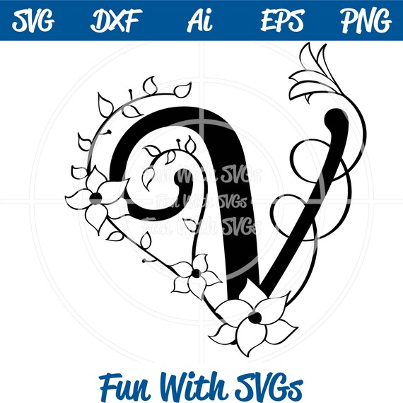 Download Letter V Monogram Alphabet Monograms Monogram Svg Svg Etsy