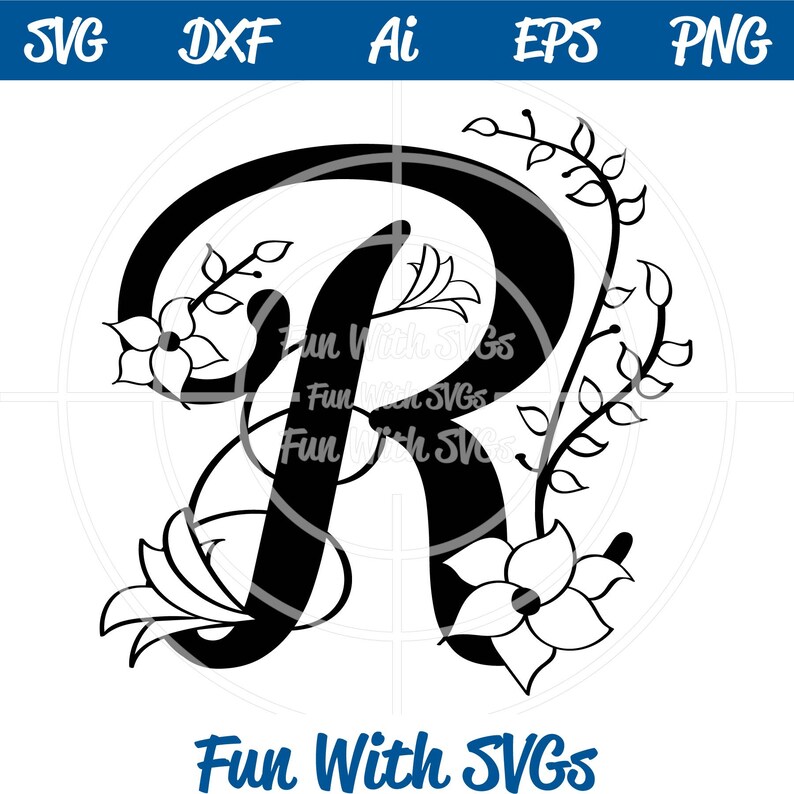 Free Free Svg Monogram Letter R SVG PNG EPS DXF File