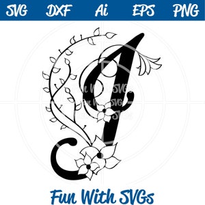 Carta J Monograma, Monogramas alfabeto, Monograma SVG, Archivos SVG, Silueta y Archivos de corte Cricut, Monogramas de boda, Monogramas nupciales