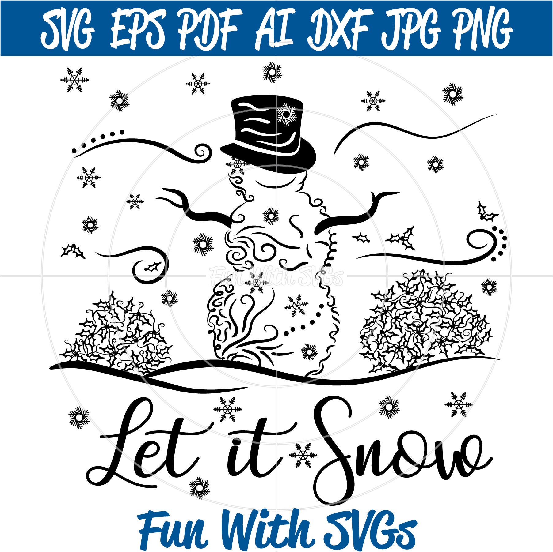 Download Filigree Snowman SVG Zentangle Snowman SVG FIles Winter | Etsy