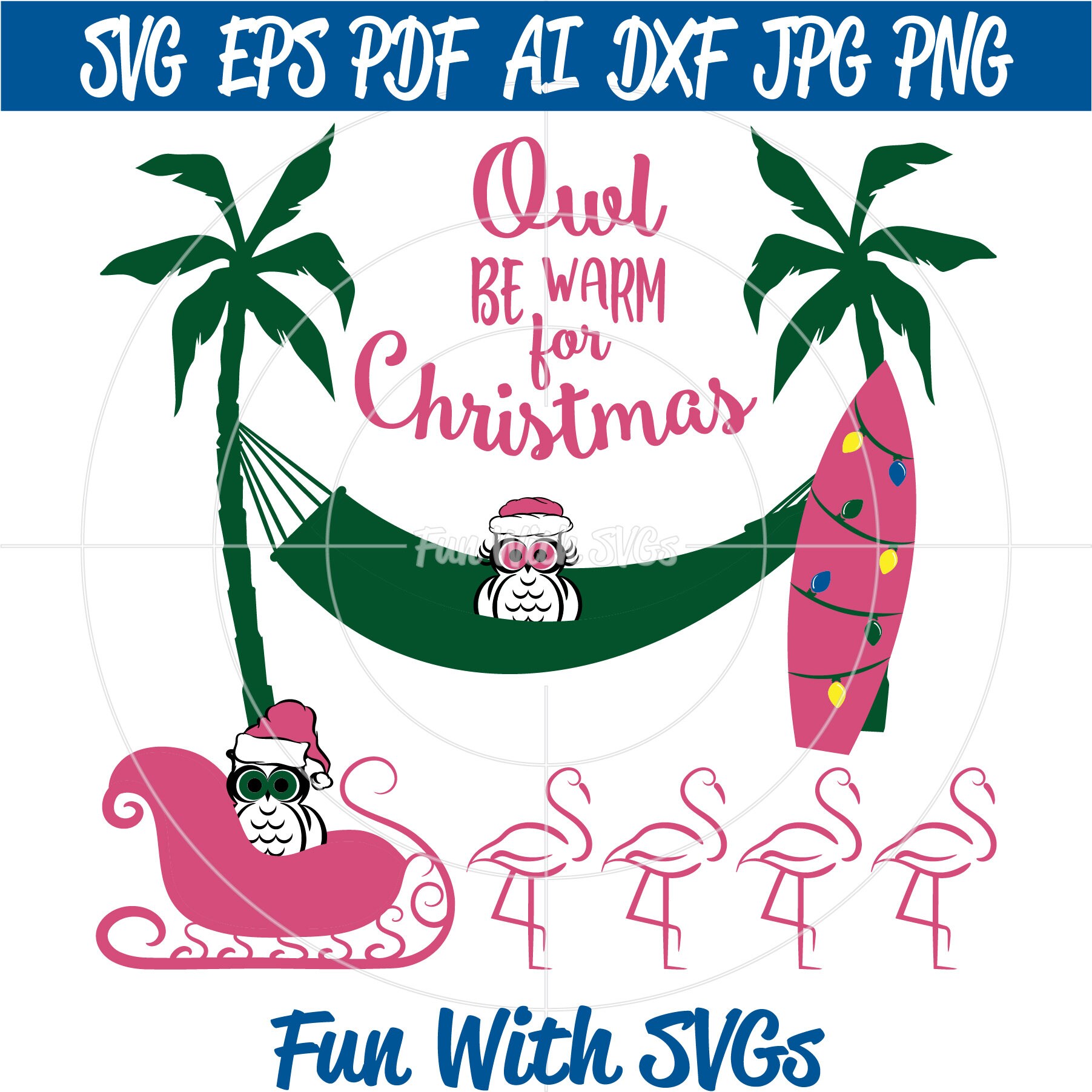 Download Tropical Christmas Svg File Summer Christmas Australia Etsy