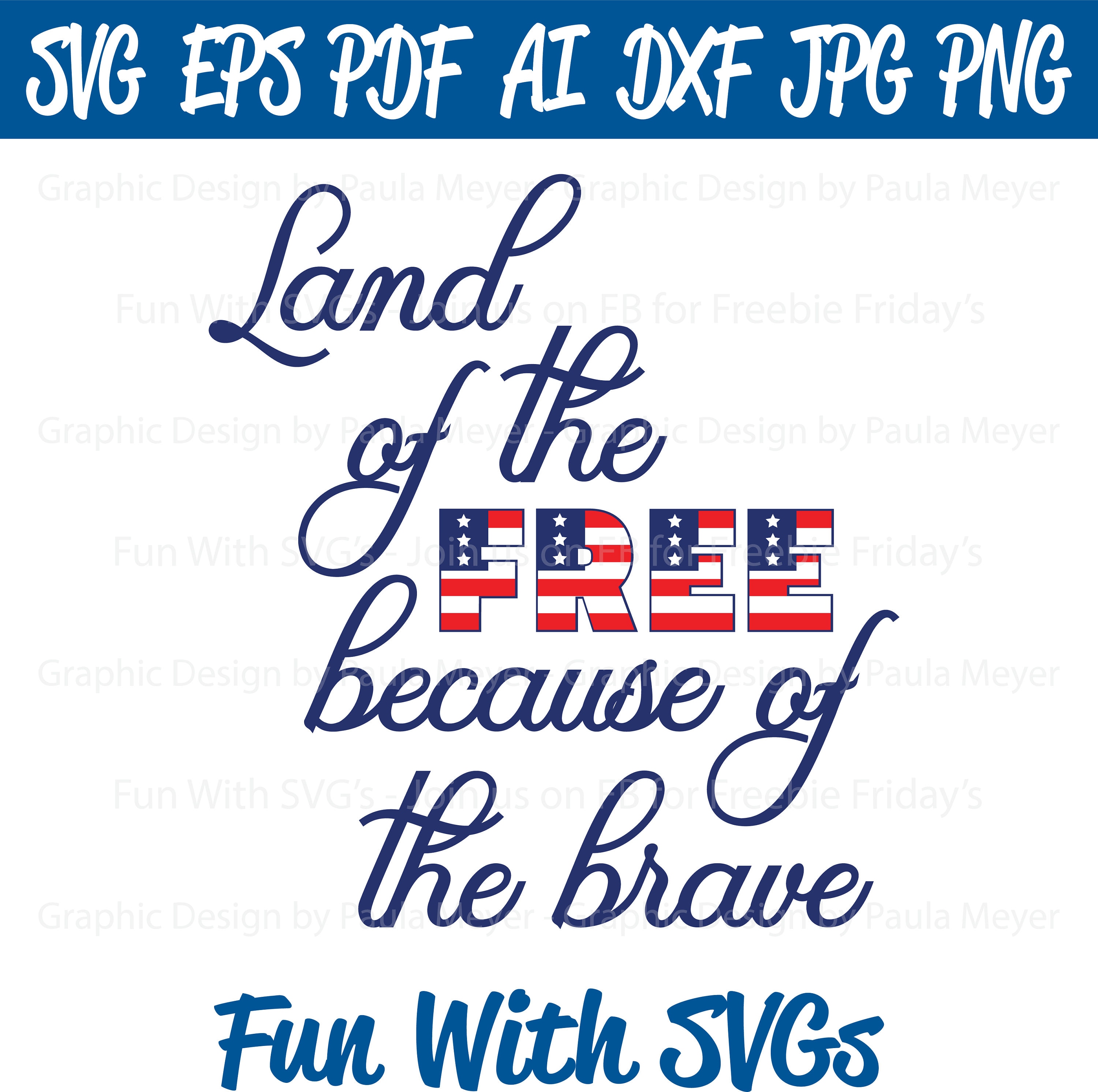 Download American Flag 4th Of July Svg Files Flag Svg Land Of The Etsy