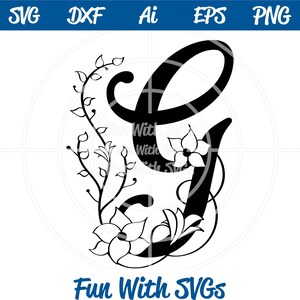 Letter G Monogram, Alphabet Monograms, Monogram SVG, SVG Files, Silhouette and Cricut Cut Files, Wedding Monograms, Bridal Monograms