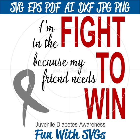 Cricut Silhouette I Wear Grey for the bravest child I know Juvenile Diabetes Awareness SVG Find a Cure type 1 diabetes SVG Files