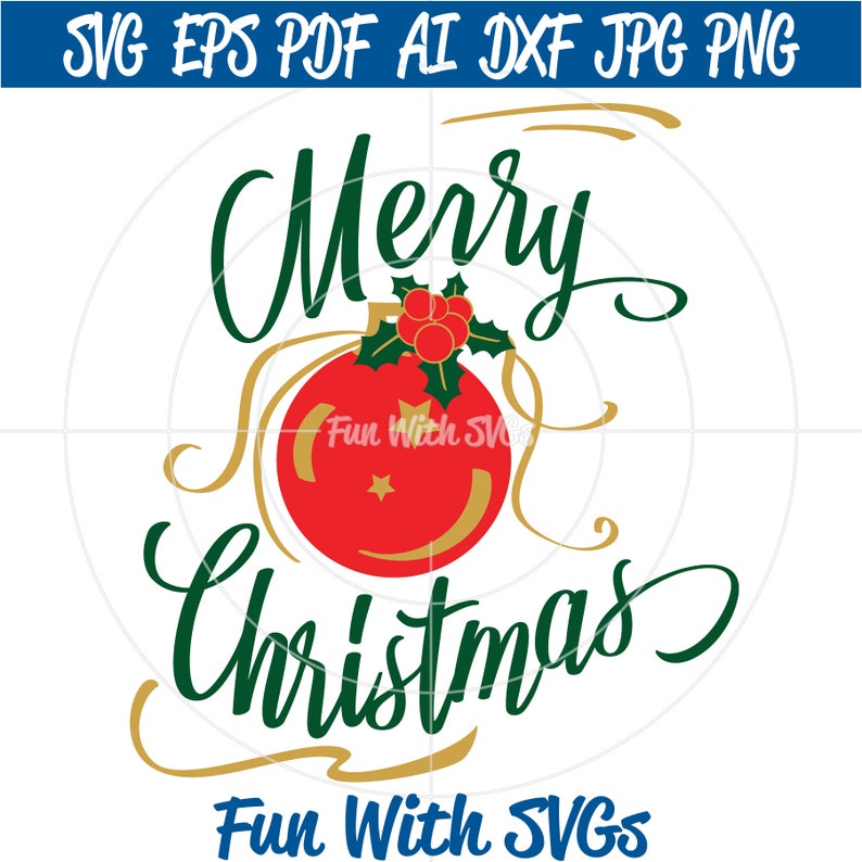 Download Free Merry Christmas Svg File Christmas Svg Files Christmas Etsy SVG DXF Cut File