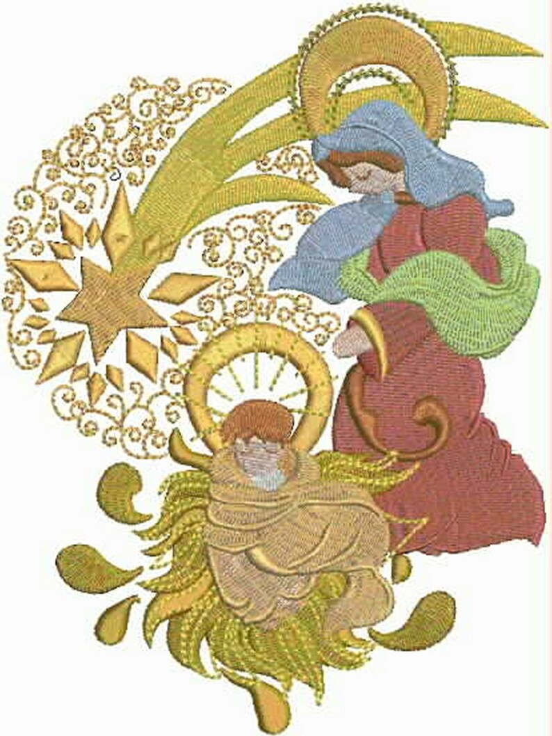 Elegant nativity scenesmachine embroidery designs  etsy Elegant nativity scenesmachine embroidery designs  etsy