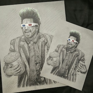 Beetlejuice Popcorn Print