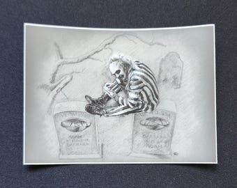 Beetlejuice Sticker 3" x 4"