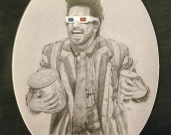 Naklejka popcornowa Beetlejuice 3"x 4"