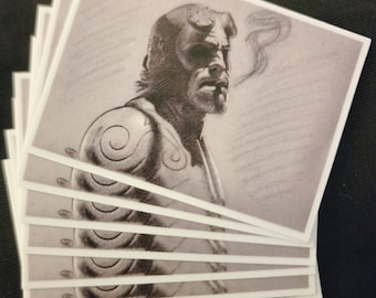 Hellboy Sticker 2&quot; x 2.75&quot;