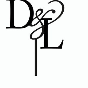 May include: Black and white monogram logo with the letters D and L intertwined.