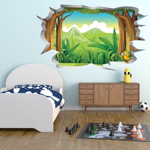 Jungle Wall Hole Print