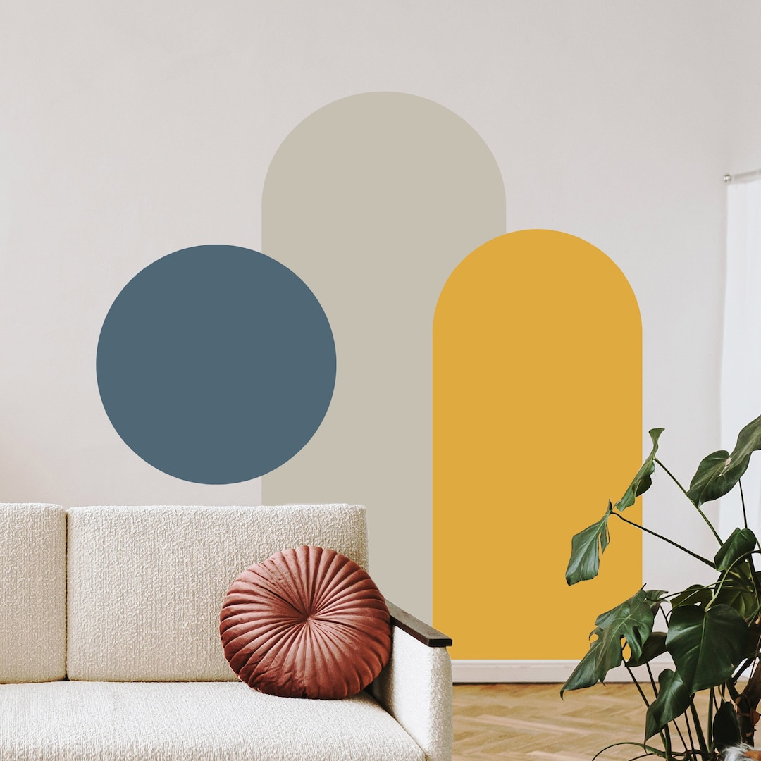 Minimal Set of Boho Shapes | Boho Wall Decal | Block Shape Wall Decal ...