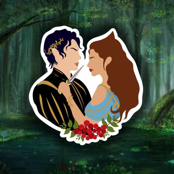 The Cruel Prince Inspired Matte Finish Water and Scratch Resistant Jude and Cardan Sticker | Enemies to Lovers | Fae Romance