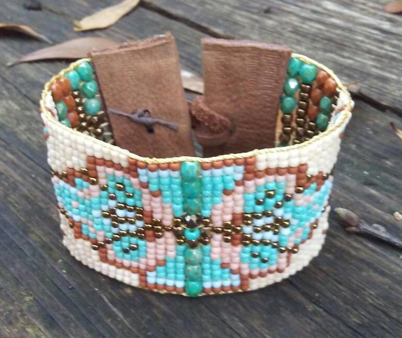 Handloomed Bracelet Native American Cuff Southwest Boho Etsy