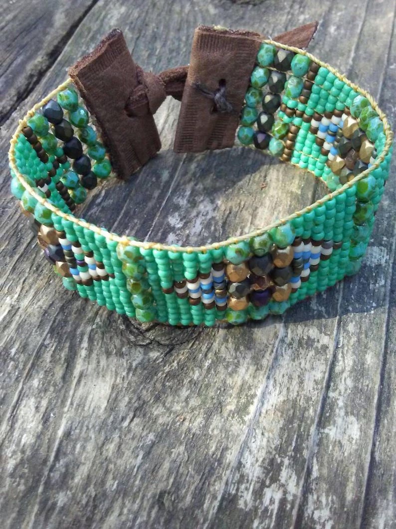 Bead Loom bracelets bead woven bracelet boho bracelet Etsy