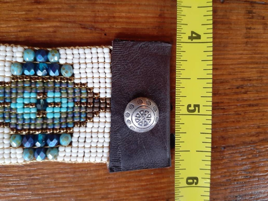 Boho Bead Woven Bracelet, Bead Woven Bracelet, Bead Loom Bracelet