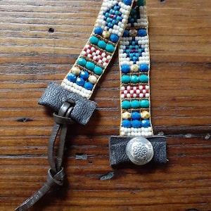 Bead Loom bracelet, seed bead loom bracelet, bead woven bracelet, boho bracelet, hand woven seed bead, adornments 925, loomed bracelet, Loom
