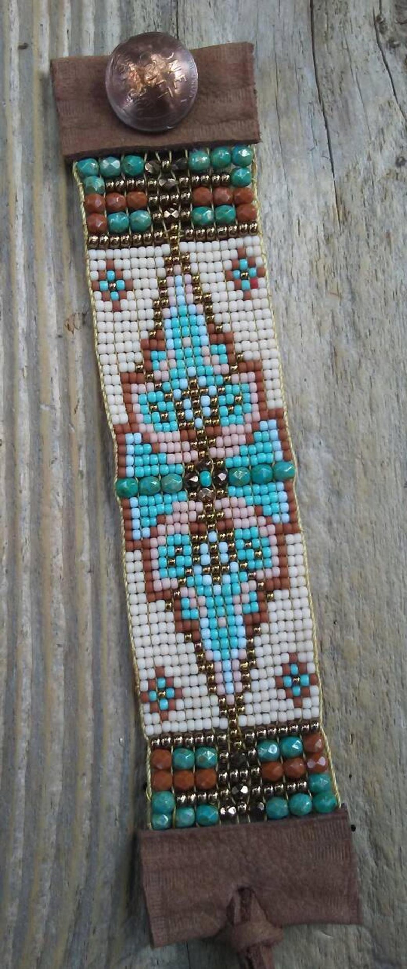 Handloomed Bracelet Native American Cuff Southwest Boho Etsy