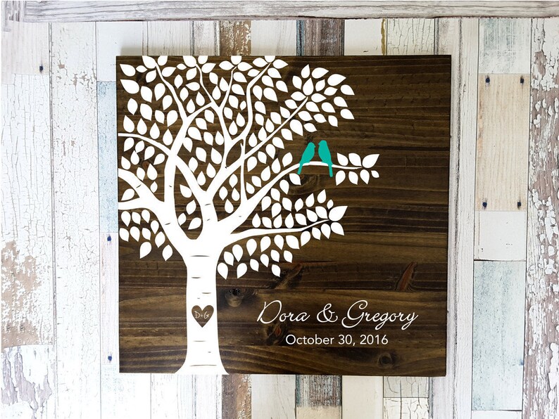 Tree Guest Book, Guest Book Tree, Tree Leaf Guest Book, Leaf Guest Book, Tree Wedding Guest Book, Tree Wood Leaves Guestbook, Wood Guestbook image 5