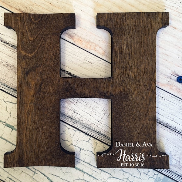 Letter Guest Book, Distressed Letter Sign, Wood Letters, Wedding Guest Book Alternative, Guest Book Sign, Wood Guest Book, Wood Cutout