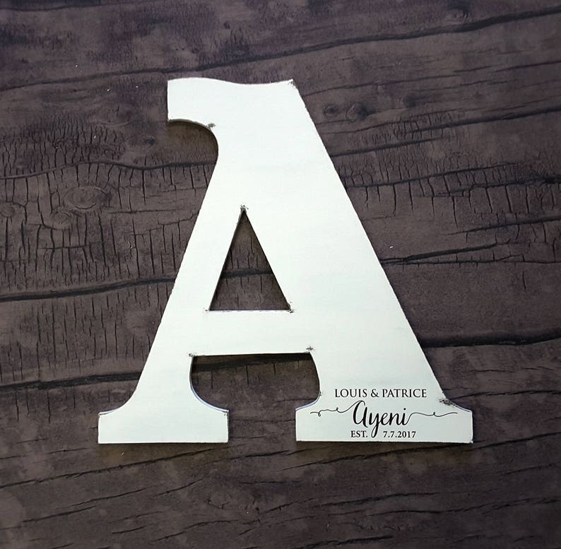 Wood Letters Guest Book Sign Wedding Guest Book Alternative Wood Cutout Wood Guest Book Letter Guest Book Distressed Letter Sign