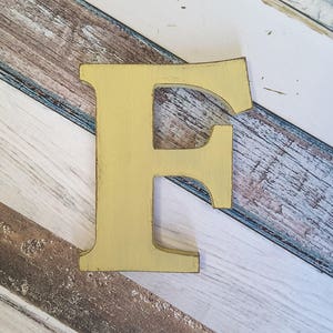 Letter Guest Book, Distressed Letter Sign, Wood Letters, Wedding Guest Book Alternative, Guest Book Sign, Wood Guest Book, Wood Cutout image 3