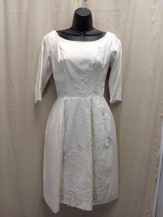 1950's Vintage Wedding Gown Mid-Century Bridal dre