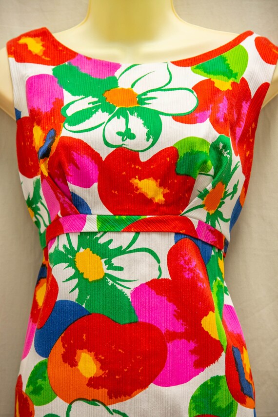 Flower Power 1960's maxi summer dress