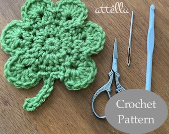 Shamrock Crochet Pattern: St Patrick's Day Irish Decor (Digital Download)