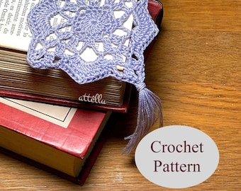Victorian Lace Corner Bookmark Crochet Pattern (PDF Download)