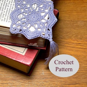 Victorian Lace Corner Bookmark Crochet Pattern (PDF Download)