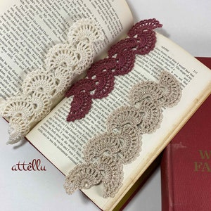 Crochet Fan Bookmark: Victorian Style Lace Page Marker