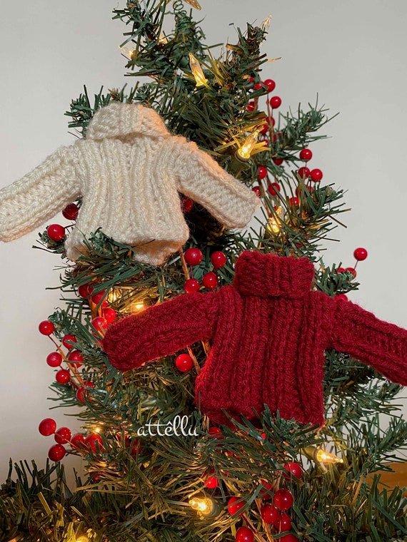 Ornament Turtleneck Mini Sweater Hand 