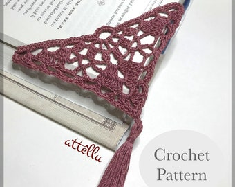 Crochet Bookmark Pattern: Victorian Triangle Corner Page Saver (PDF)